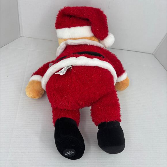 Disney Store Winnie Pooh Bear Plush as Santa Sparkle Red Suit Hat 19 Inch - Picture 5 of 10